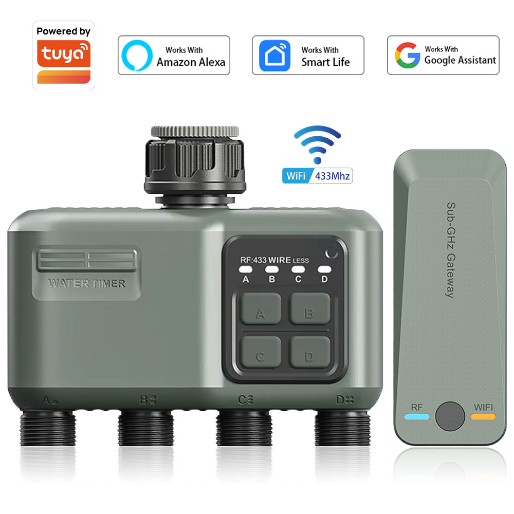 Garden Camera - 4 Outlet Programmable Water Timer for