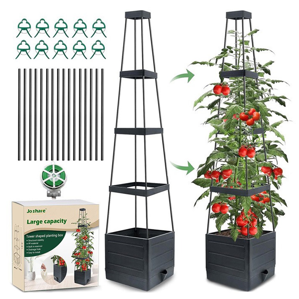 Self Watering Planter - Raised Garden Bed Planter Box with