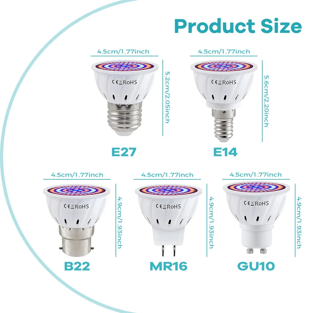 Plant Grow Light 220V LED Bulb - Plant Grow Light Full Spectrum recension och pris
