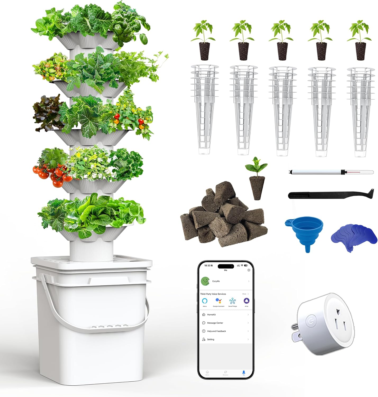 Hydroponics Growing System Kit - Hydroponic Tower recension och pris