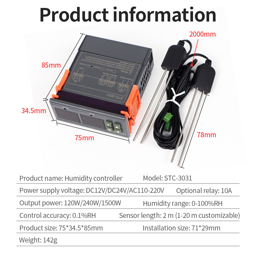 STC-3029 / 3030 / 3031 Moistur - Plant Monitor recension och pris
