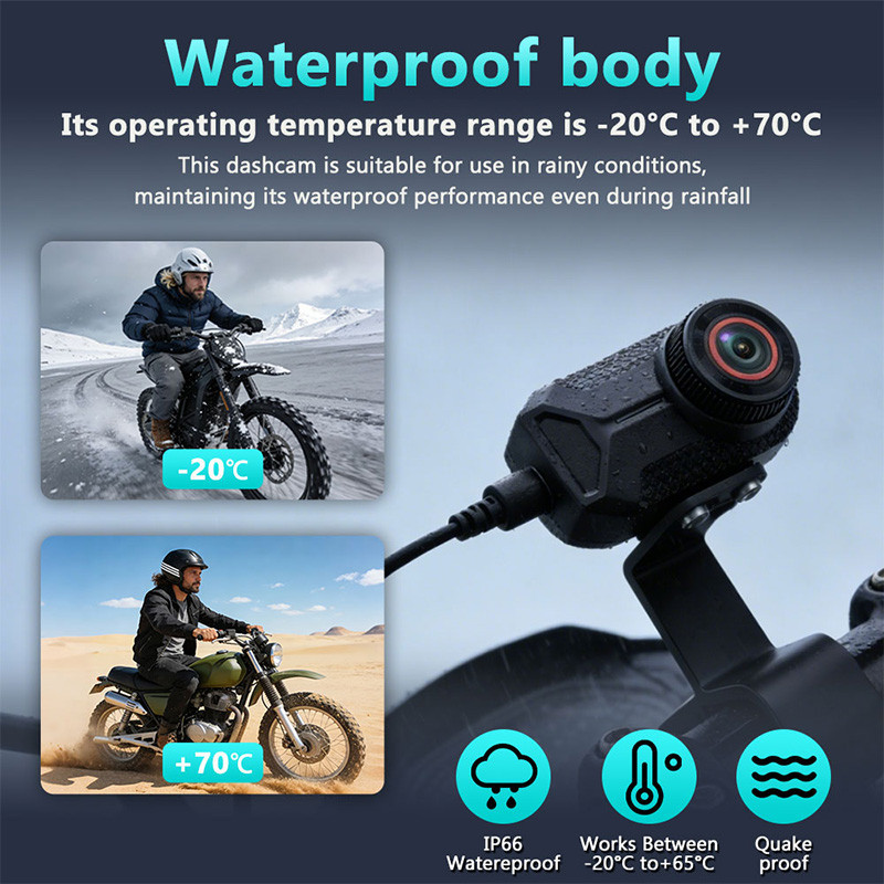 2K Motorcycle Dash Cam WiFi Dr - Garden Camera recension och pris