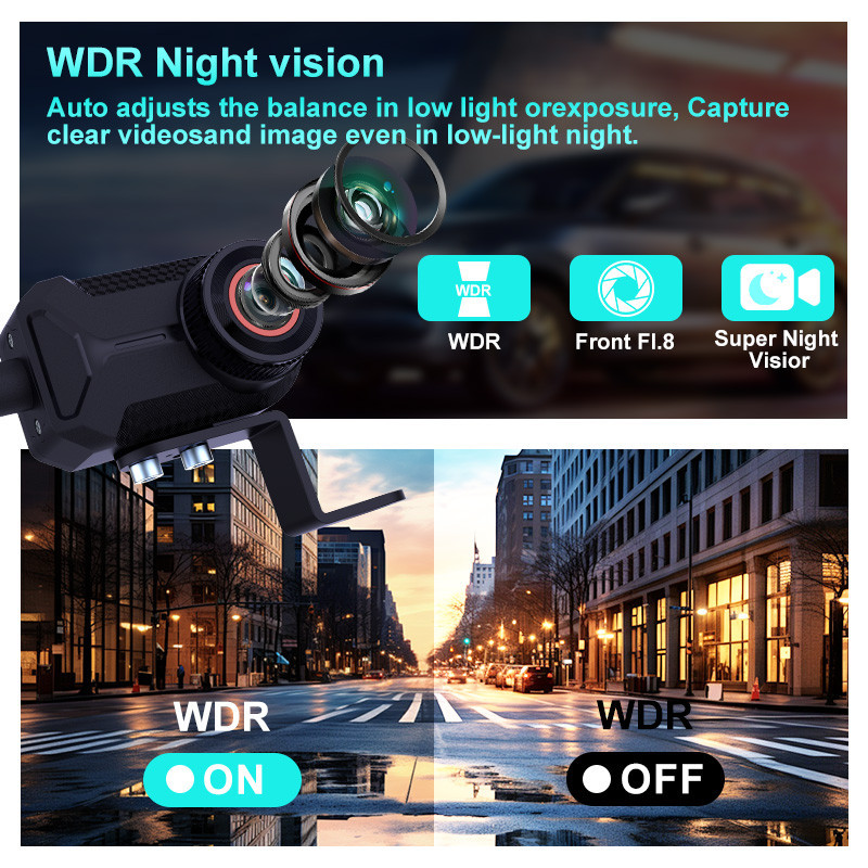 2K Motorcycle Dash Cam WiFi Dr - Garden Camera recension och pris